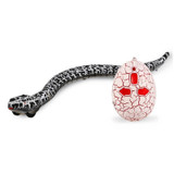 Tricky Funny Toy Infrared Remote Control Scary Creepy Snake, Size: 38*3.5cm(Black)