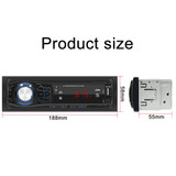 1428 Universal Car Radio Receiver MP3 Player, Support FM with Remote Control