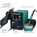 YIHUA 8786D 2 in 1 AC 220V LED Display Adjustable Temperature Hot Air Gun + Solder Station & Soldering Iron