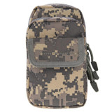 Multi-function High Density Strong Nylon Fabric Waist Bag / Camera Bag / Mobile Phone Bag, Size: 9.5 x 18.5 x 8cm (Grey Camouflage)
