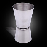 5 in 1 Classic Stainless Steel Shaker Set, Capacity: 550ml (Shaker + Jigger + Strainer + Ice Clip + Stirrer Pipe)(Silver)