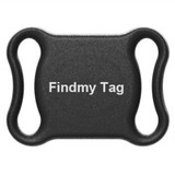 Findmy Tag Special Shape Smart Bluetooth Anti- lost Alarm Locator Tracker(Black)