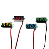 10 PCS 0.28 inch 2 Wires Adjustable Digital Voltage Meter, Color Light Display, Measure Voltage: DC 2.5-30V (Blue)