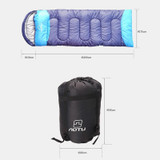 AOTU AT6101 1.3kg Outdoor Camping Stitchable Envelope Warm Sleeping Bag(Navy Blue)