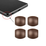 4 PCS Front Bezel Edge  for Sony Xperia Z3(Coffee)