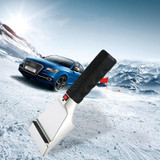 12V Multifunctional Heated Car Snow Shovel Winter Snow Removal Tools(Black+Silver)