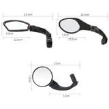 Motorcycle Wide View Rear View Mirror Bicycle Reflector, Color: Ellipse Right