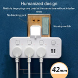 Home Office Multifunctional USB Wireless Plug Converter Plug Board 1 to 3 + 2USB