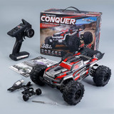 SCY-16102 2.4G 1:16 Electric 4WD RC Monster Pickup Truck Car Toy (Red)