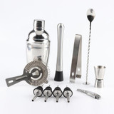 12 in 1 Stainless Steel Wine Cocktail Shaker Tools Set with Cloth Bag, Capacity: 750ml