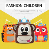 Cute Kid Toddler School Bags Kindergarten Children bag 3D Cartoon Animal Bag(Squirrel)