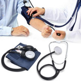 Manual Blood Pressure Watch With Stethoscope Double Tube Double Head Old Sphygmomanometer Arm Type Sphygmomanometer