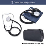 Manual Blood Pressure Watch With Stethoscope Double Tube Double Head Old Sphygmomanometer Arm Type Sphygmomanometer