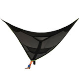 2.8m Family Outdoor Portable Aerial Tent Multi-person Camping Triangle Hammock(Black)