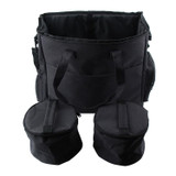 Travel Portable Carry Out Pet Supplies Storage Single-shoulder Bag Without Dog Bowl(Black)