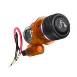 Car 10A 12V European Standard Cigarette Lighter Full Assembly with Light (Orange)