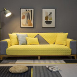 Four Seasons Universal Simple Modern Non-slip Full Coverage Sofa Cover, Size:70x70cm(Houndstooth Yellow)