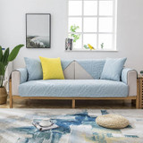 Four Seasons Universal Simple Modern Non-slip Full Coverage Sofa Cover, Size:70x150cm(Feather Dream Blue)
