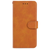 Leather Phone Case For Alcatel 1x (2019)(Brown)
