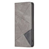 For Xiaomi Redmi K60 / K60 Pro Prismatic Invisible Magnetic Leather Phone Case(Grey)