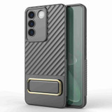 For vivo S16e 5G Wavy Textured Phone Case (Grey)