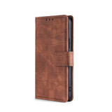 For Xiaomi 13 Ultra 5G Skin Feel Crocodile Magnetic Clasp Leather Phone Case(Brown)