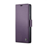 For Xiaomi 12 / 12X / 12S CaseMe 023 Butterfly Buckle Litchi Texture RFID Anti-theft Leather Phone Case(Pearly Purple)