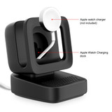 For Apple Watch 44/42/40/38mm Retro Watch Stand Holder(Black)