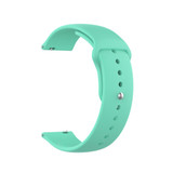 18mm Universal Reverse Buckle Wave Silicone Watch Band, Size:S(Lake Blue)