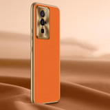 For Xiaomi Redmi K60 Pro Litchi Texture Genuine Leather Phone Case(Orange)