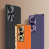 For Xiaomi Redmi K60 Pro Litchi Texture Genuine Leather Phone Case(Orange)