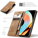 For Realme 10 Pro 5G CaseMe 013 Multifunctional Horizontal Flip Leather Phone Case(Brown)