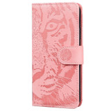 For Xiaomi Poco F5 Pro / Redmi K60 Tiger Embossing Pattern Leather Phone Case(Pink)