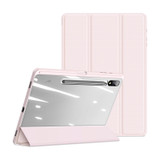 For Samsung Galaxy Tab S9+ DUX DUCIS TOBY Series Antiskid Leather Tablet Case with Sleep / Wake-up Function(Pink)