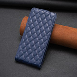 For Xiaomi 12 Diamond Lattice Vertical Flip Leather Phone Case(Blue)