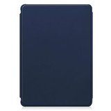 For Samsung Galaxy Tab S9 360 Rotation Transparent Smart Leather Case(Dark Blue)