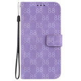 For Realme 10 4G Double 8-shaped Embossed Leather Phone Case(Purple)