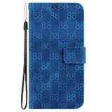 For Realme 10 Pro 5G Double 8-shaped Embossed Leather Phone Case(Blue)