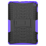 For Amazon Fire HD 8 (2020) Tire Texture Shockproof TPU+PC Protective Case with Holder(Purple)