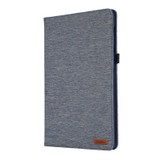 For Samsung Galaxy Tab S9 Horizontal Flip TPU + Fabric PU Leather Tablet Case(Dark Blue)