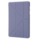 For Samsung Galaxy Tab S9 Deformation Silicone Leather Tablet Case(Lavender)