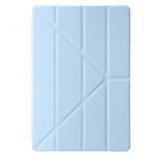 For Samsung Galaxy Tab S9 Clear Acrylic Deformation Leather Tablet Case(Ice Blue)