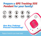 REACHFAR V28 Necklace Style GSM Mini LBS WiFi AGPS Tracker SOS Communicator(Black)
