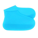 Waterproof Antiskid Silicone Outdoor Rainboots Shoes Cover, Size: L (40-45)(Sky Blue)