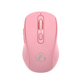 iMICE W-718 Rechargeable 6 Buttons 1600 DPI 2.4GHz Silent Wireless Mouse for Computer PC Laptop (Pink)