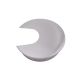 2 PCS Desk Computer Desktop Zinc Alloy Round Threading Box Hole Cover, Hole Diameter: 35mm (Brushed Steel)