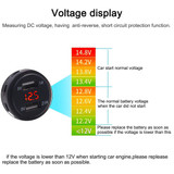 Car  Waterproof 12-24V 3.1A Dual USB Charger Adapter + Voltmeter(Red Light)