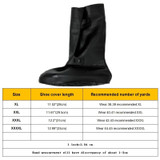 High Tube Rainproof Snowproof Adult Shoe Cover Size: XXXXL(Black)