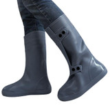 High Tube Rainproof Snowproof Adult Shoe Cover Size: XXXL(Dark Gray)