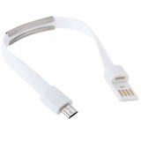 Wearable Bracelet Sync Data Charging Cable, Length: 24cm(White)